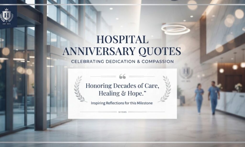 hospital anniversery quotes