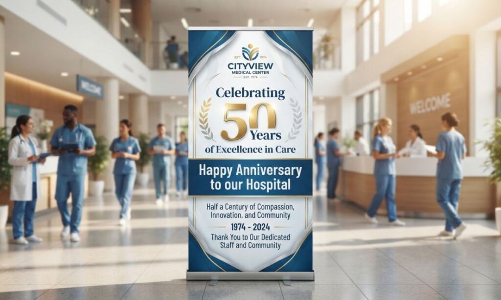 hospital anniversery wishes in english