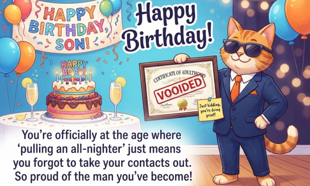 150+ Funny Birthday Wishes for Son Hilarious, Sweet & Heartfelt Messages (2026)