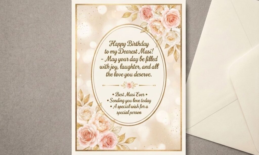 150+ Happy Birthday Wishes for Masi Sweet, Heartfelt & Loving Messages (2026)