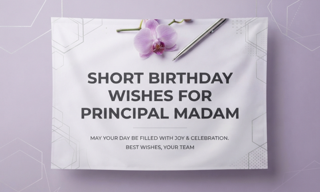 150+ Happy Birthday Wishes for Principal Madam Respectful, Sweet & Heartfelt Messages (2026)