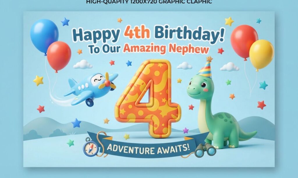 _4th Birthday Wishes for Nephew