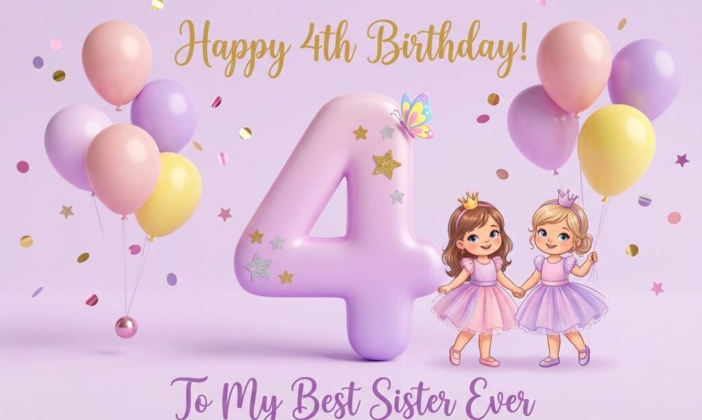 _4th Birthday Wishes for Sister