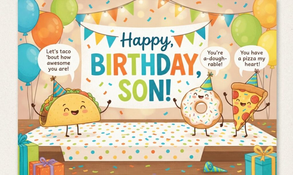 Birthday Wishes with Puns for Sons
