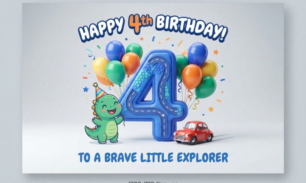 Cute 4th birthday