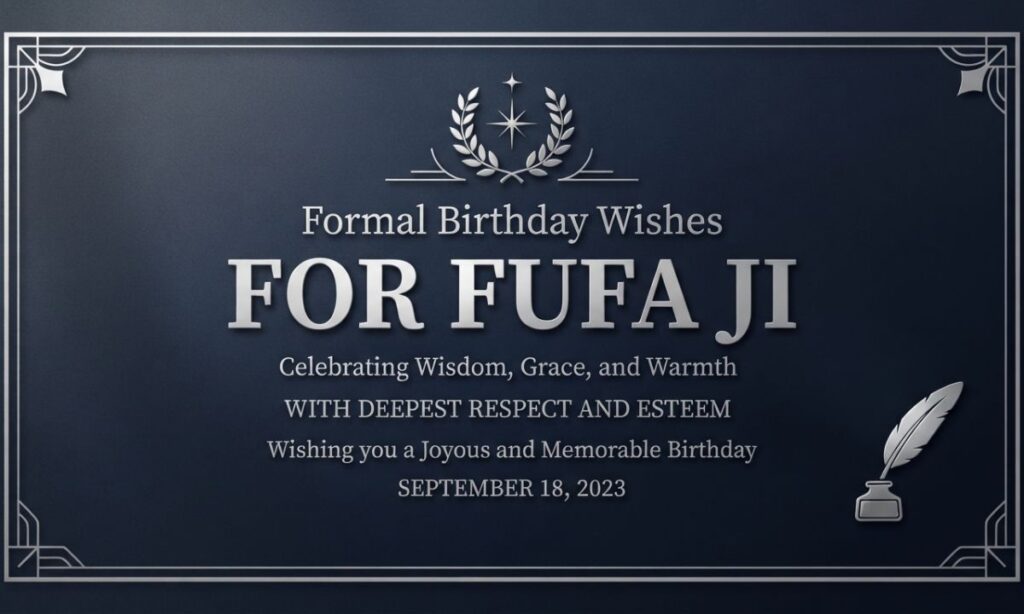 Formal birthday