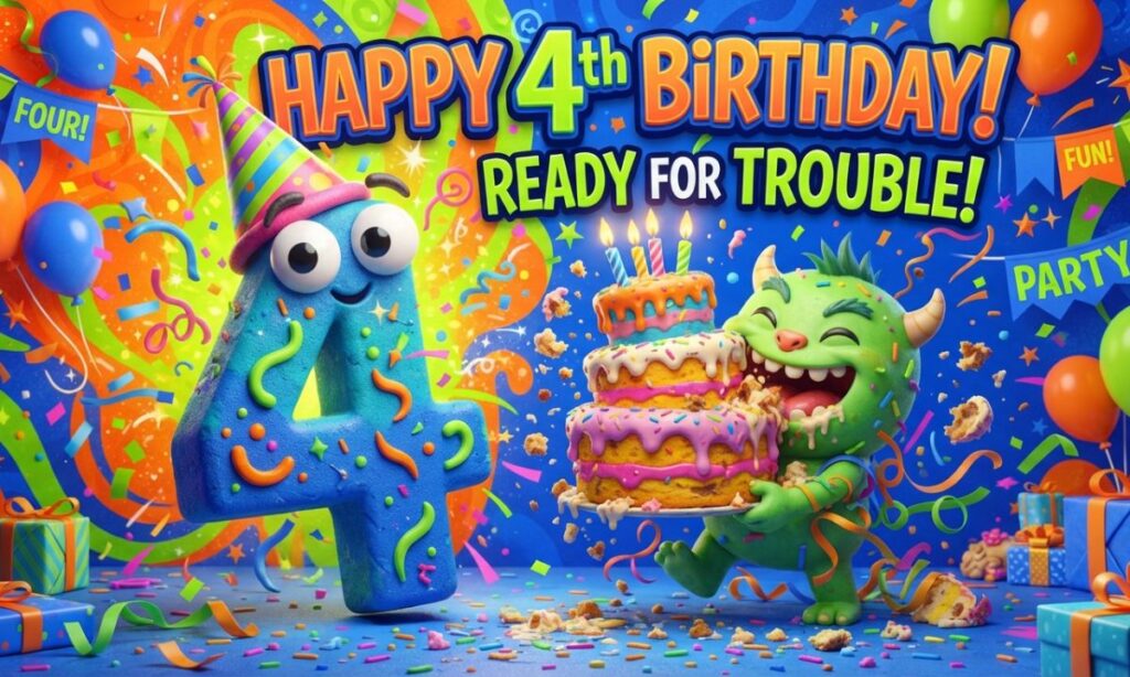 Funny 4th birthday