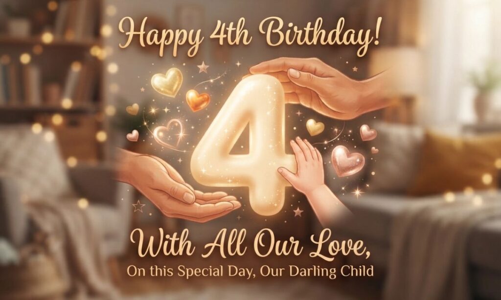 Heartfelt 4th birthday