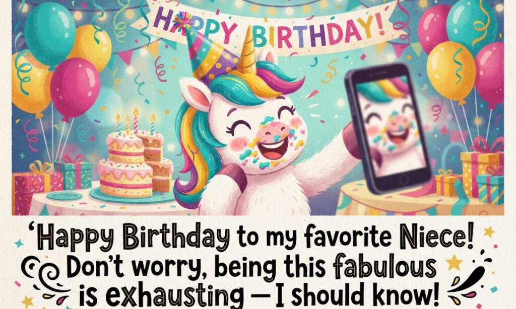 Hilarious Birthday Wishes for Niece from Aunt