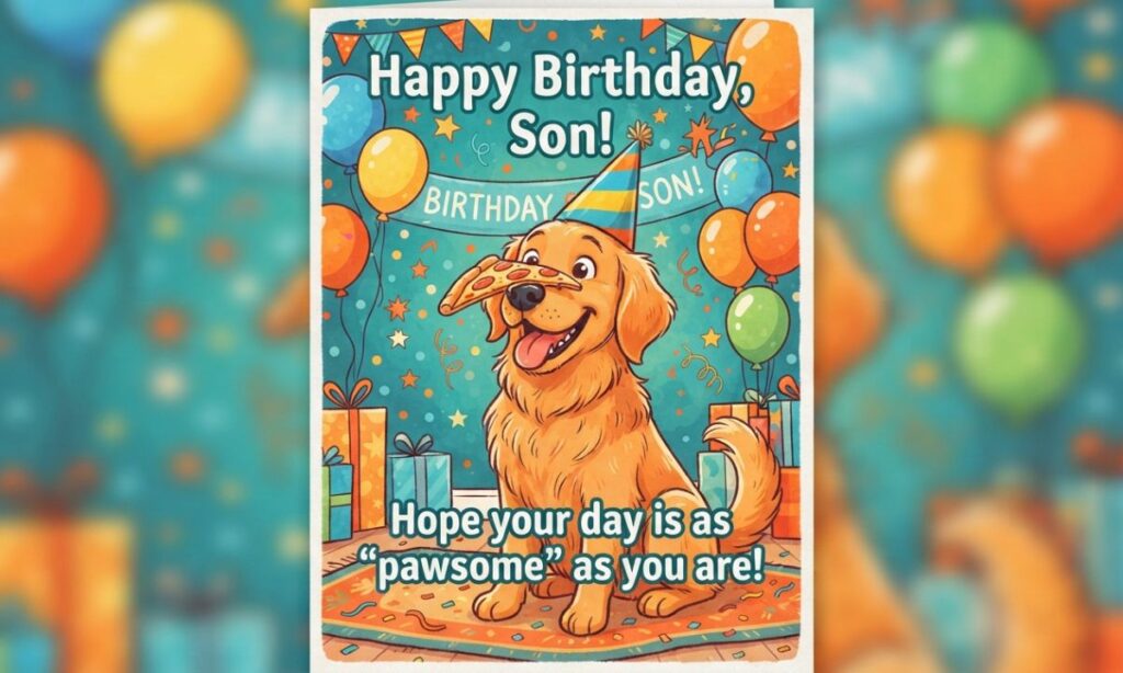 Playful Birthday Wishes for Sons Who Love Jokes (1)