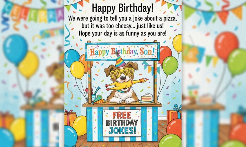 Playful Birthday Wishes for Sons Who Love Jokes