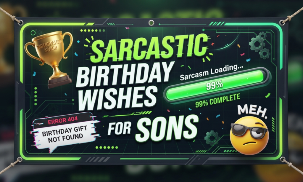 Sarcastic birthday