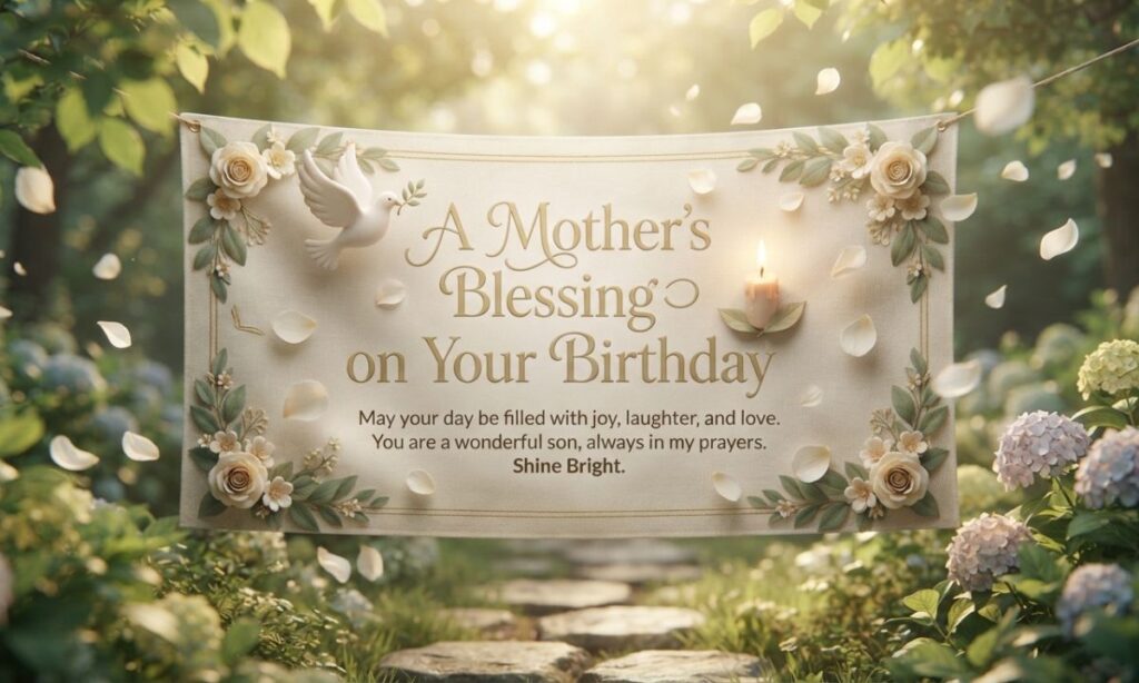 Short Blessing Birthday Wishes for Son from Mother