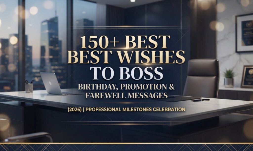 Best Wishes to Boss Birthday, Promotion & Farewell Messages
