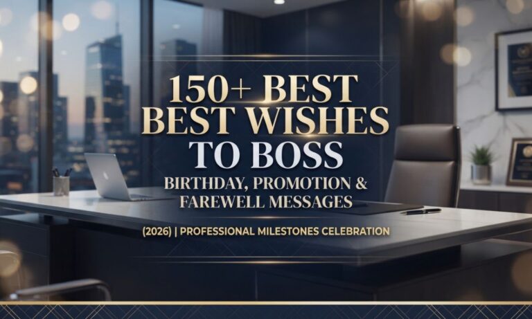 Best Wishes to Boss Birthday, Promotion & Farewell Messages