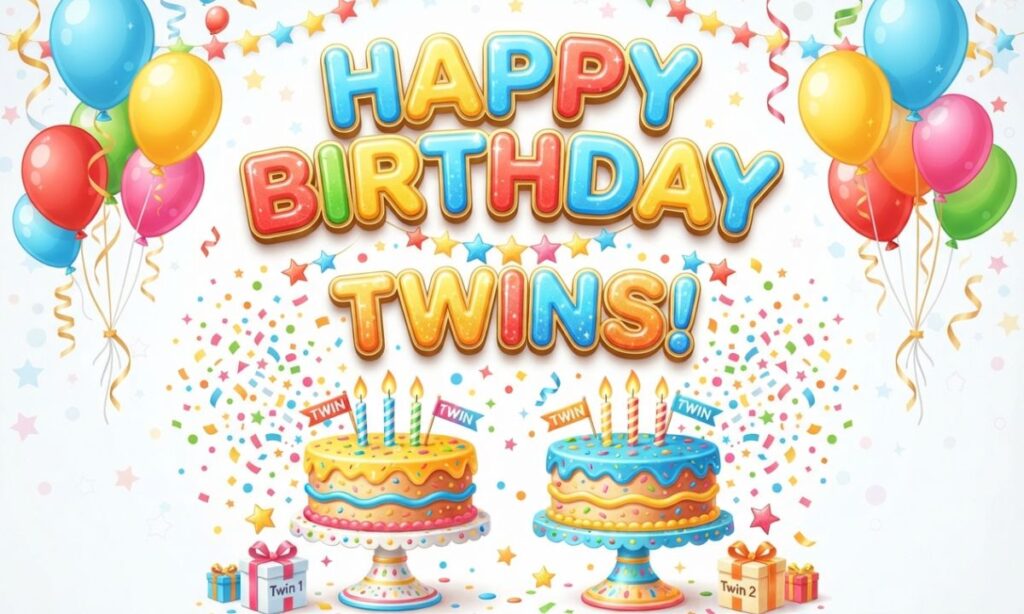 Twin birthday