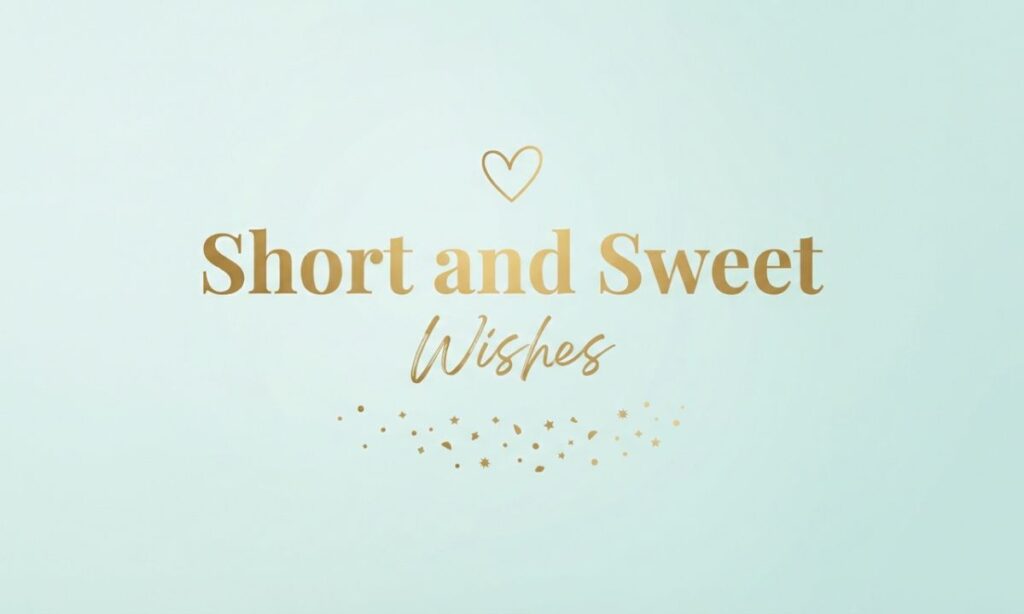 short and sweet wishes