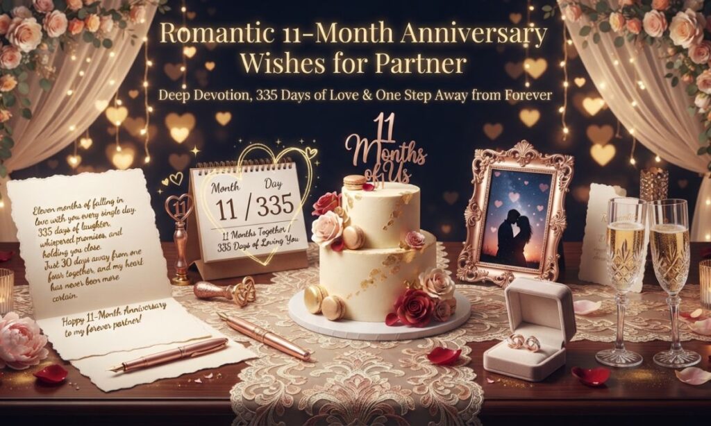150+ 11 Month Anniversary Wishes, Romantic Messages & Sweet Quotes (2026)