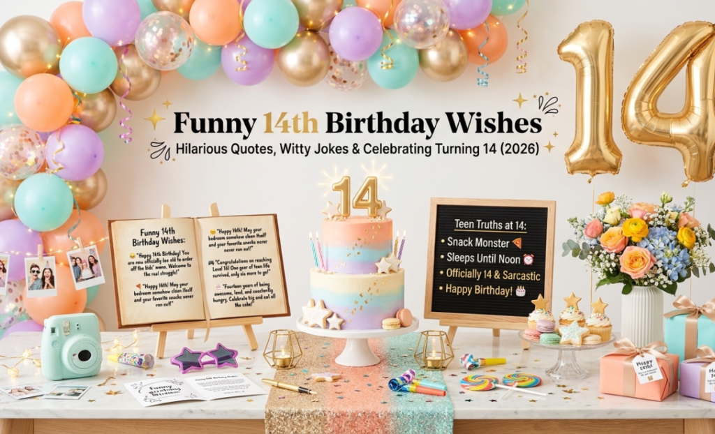 150+ Happy 14th Birthday Wishes, Sweet Messages & Cute Quotes (2026)