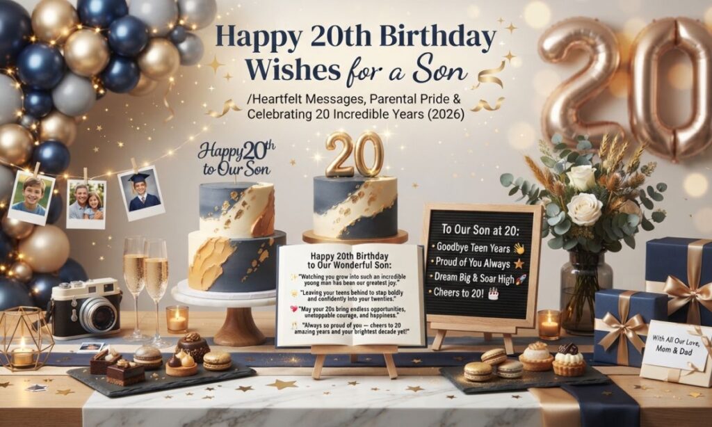 150+ Happy 20th Birthday Wishes, Sweet Messages & Inspirational Quotes (2026)