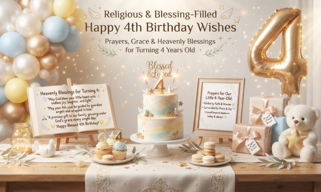 150+ Happy 4th Birthday Wishes, Sweet Messages & Cute Quotes (2026)
