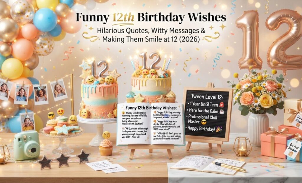 150+ Happy 12th Birthday Wishes, Sweet Messages & Cute Quotes (2026)