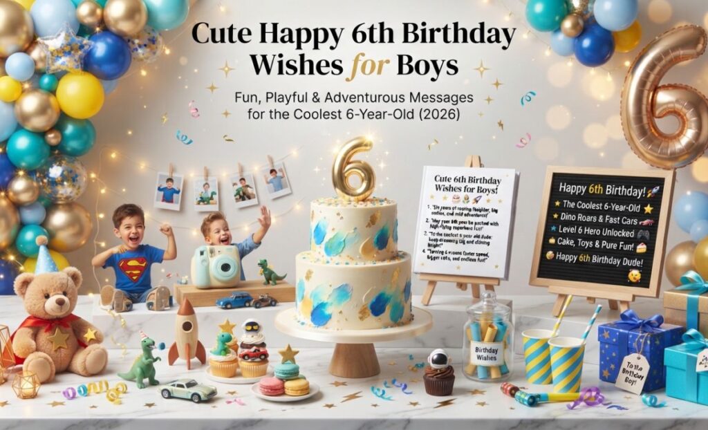 150+ Happy 6th Birthday Wishes, Cute Messages & Sweet Quotes (2026)