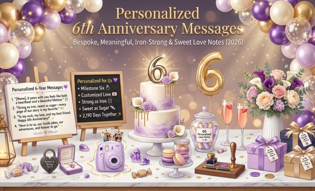 personalized 6th anniversary